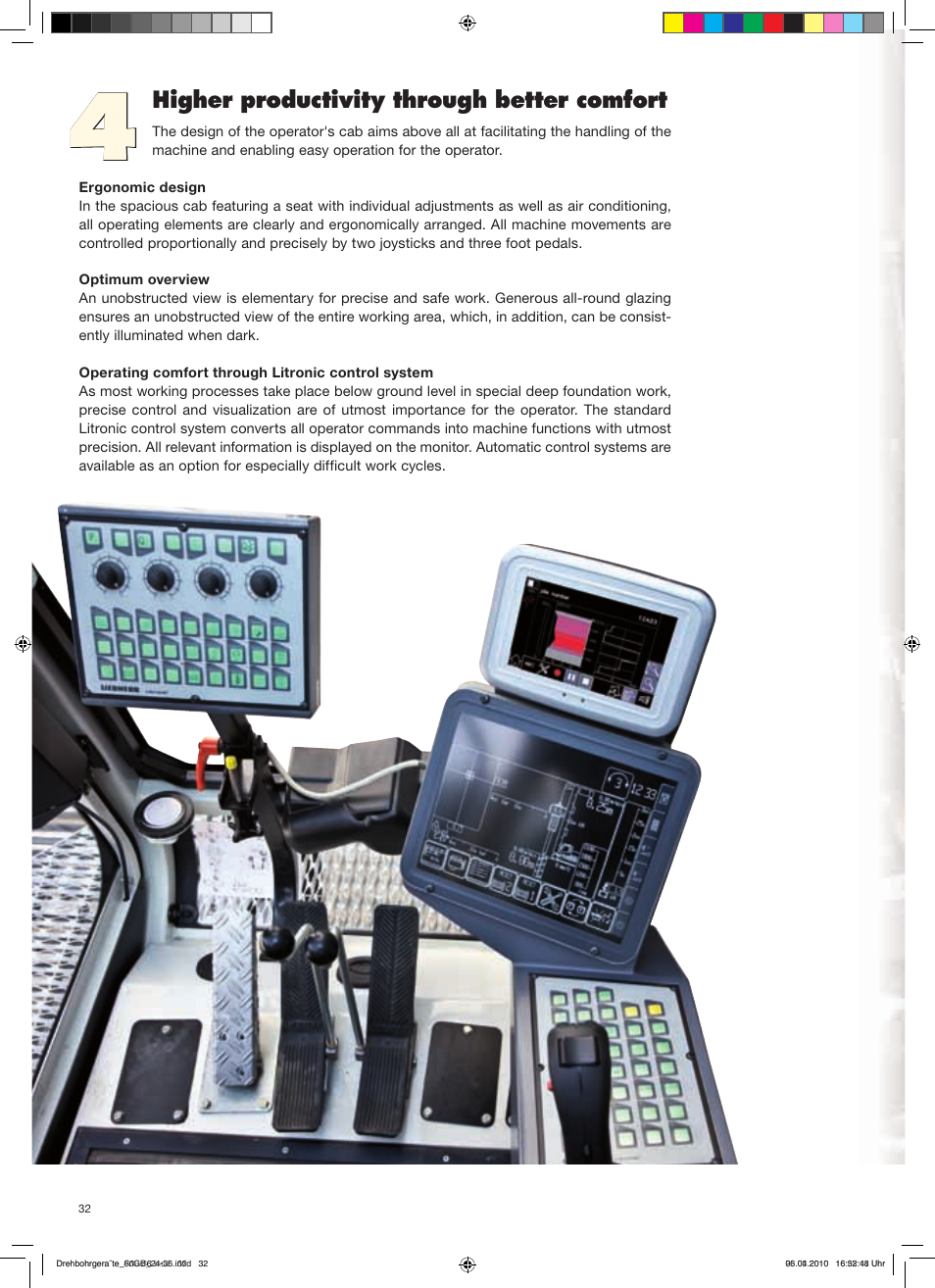 Higher productivity through better comfort | Liebherr LB 16 User Manual | Page 32 / 36