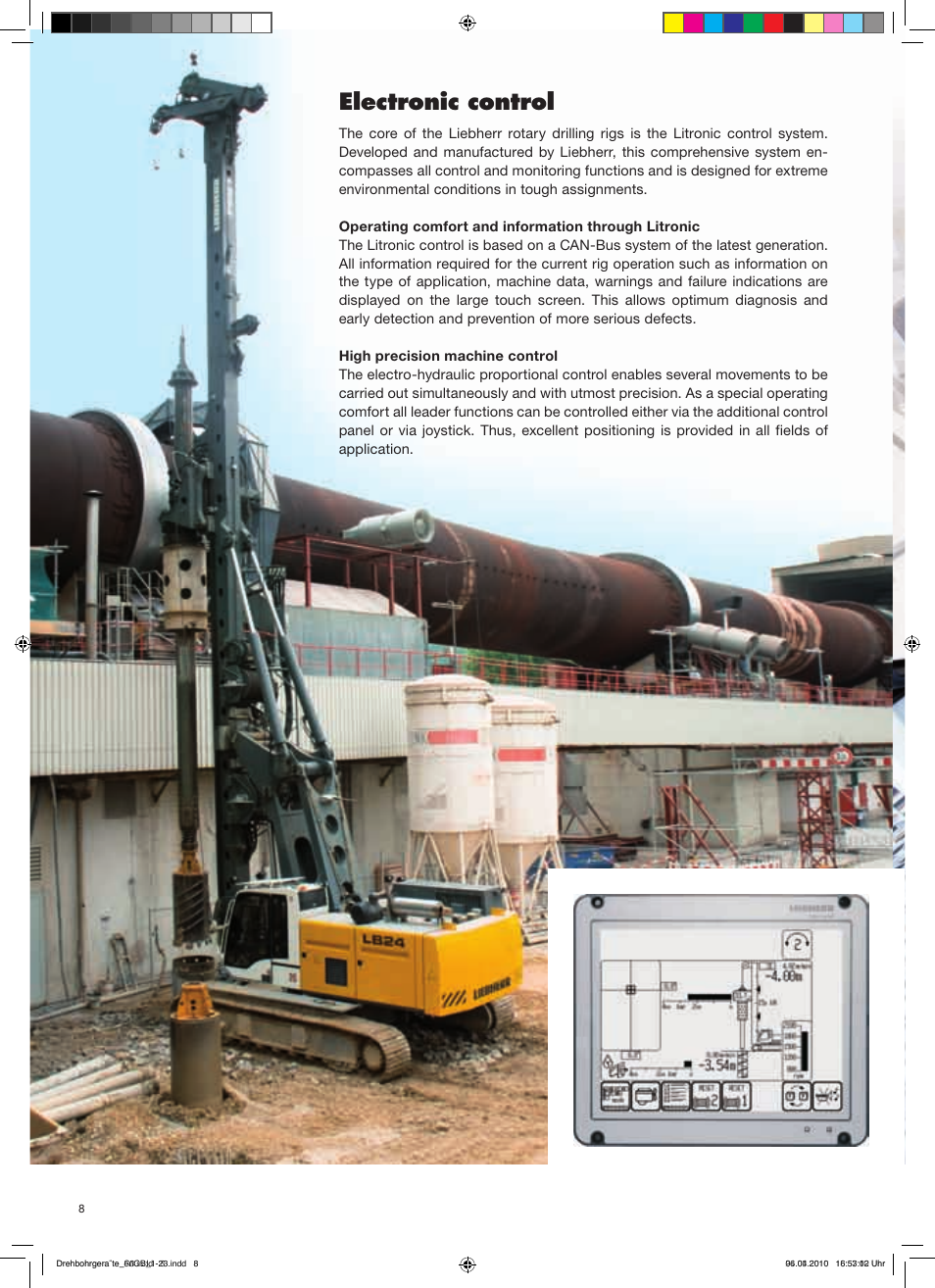 Electronic control | Liebherr LB 16 User Manual | Page 8 / 36