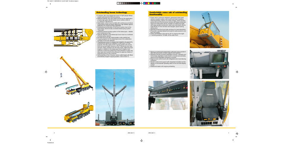 Comfortable crane cab of outstanding functionality, Outstanding boom technology | Liebherr LTM 1400-7.1 User Manual | Page 5 / 13