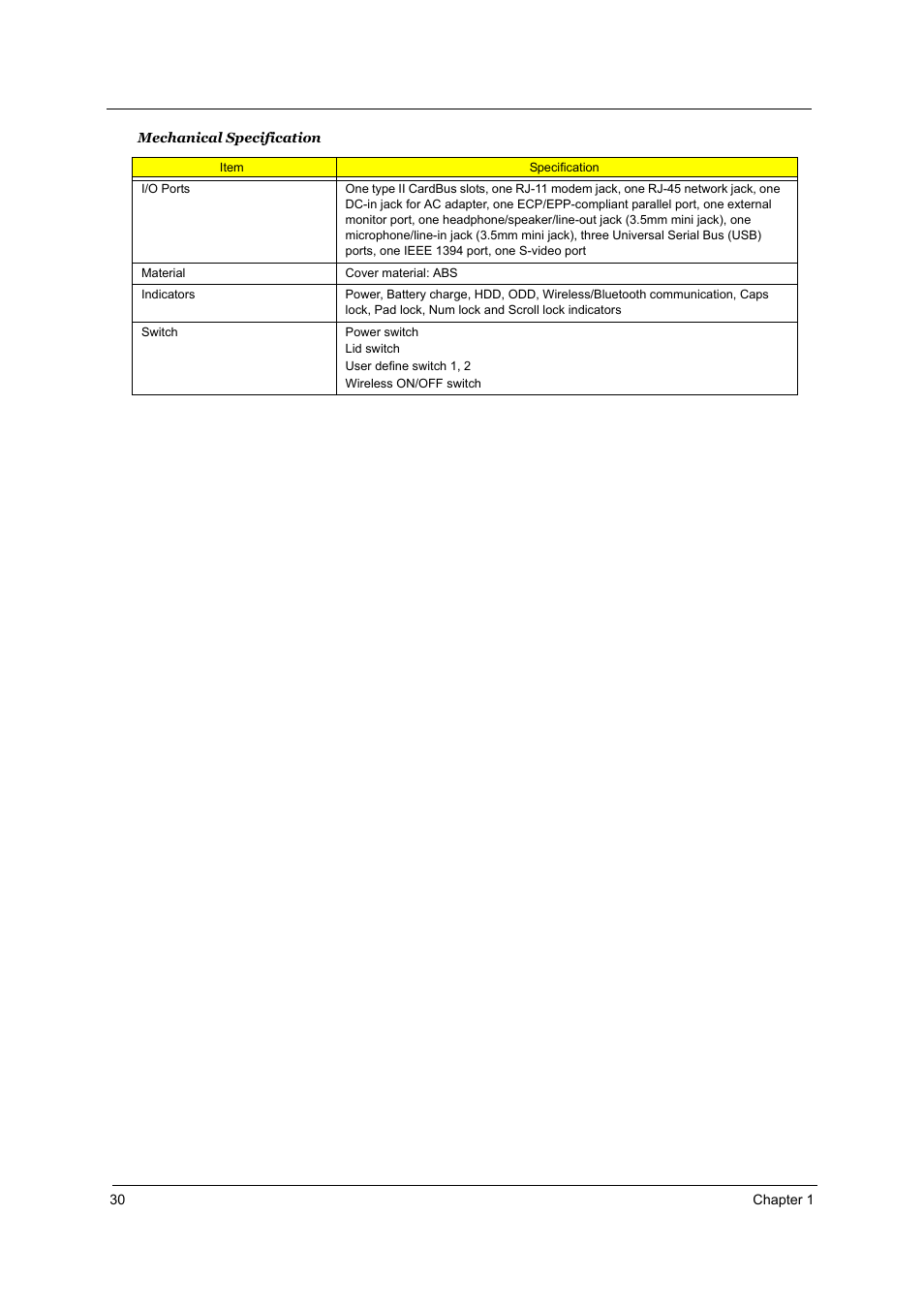 Acer TRAVELMATE TravelMate 4050 User Manual | Page 37 / 90