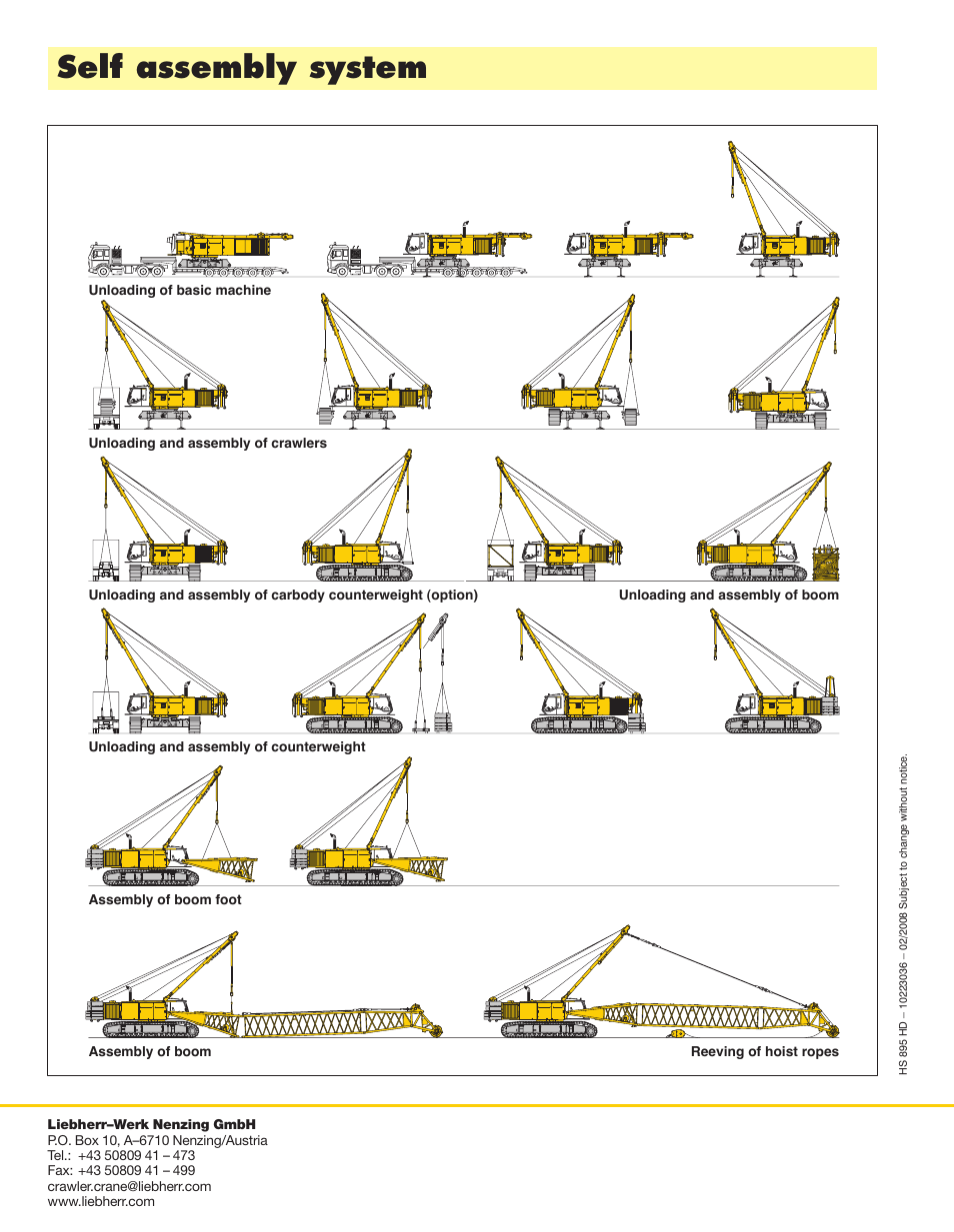 Self assembly system | Liebherr HS 895 HD Litronic User Manual | Page 16 / 16