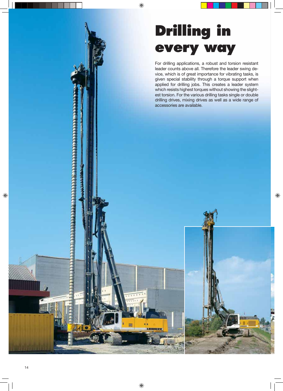 Spezial_gb_montage 14.pdf, Drilling in every way | Liebherr LRB 125 XL User Manual | Page 14 / 32