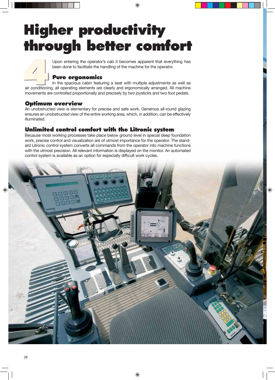 Spezial_gb_montage 28.pdf, Higher productivity through better comfort | Liebherr LRB 125 XL User Manual | Page 28 / 32