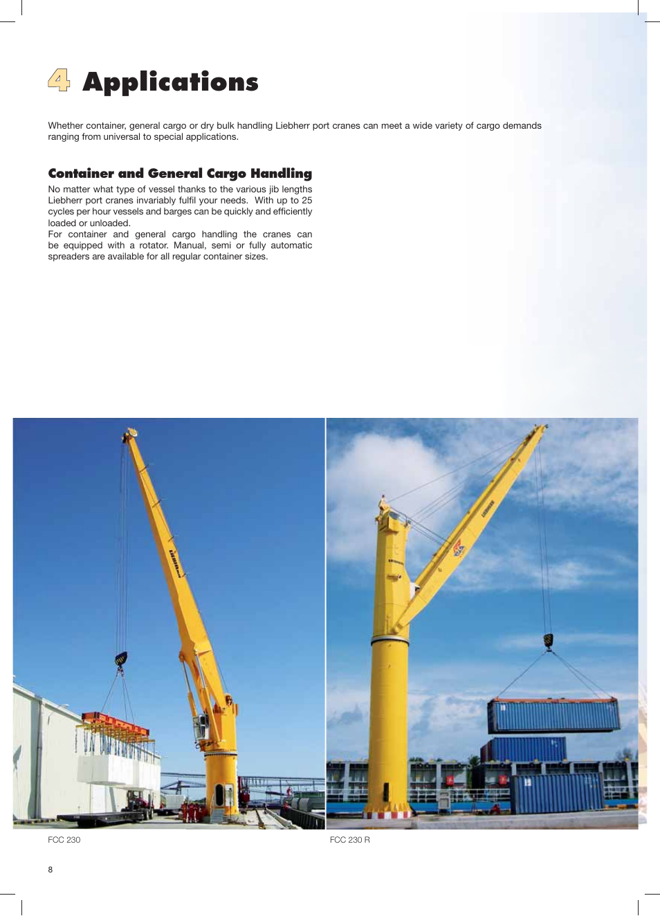 Applications | Liebherr FCC - Fixed Cargo Crane User Manual | Page 8 / 20