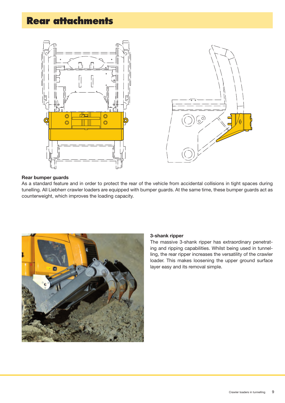 Rear attachments | Liebherr LR 624 Litronic User Manual | Page 9 / 12