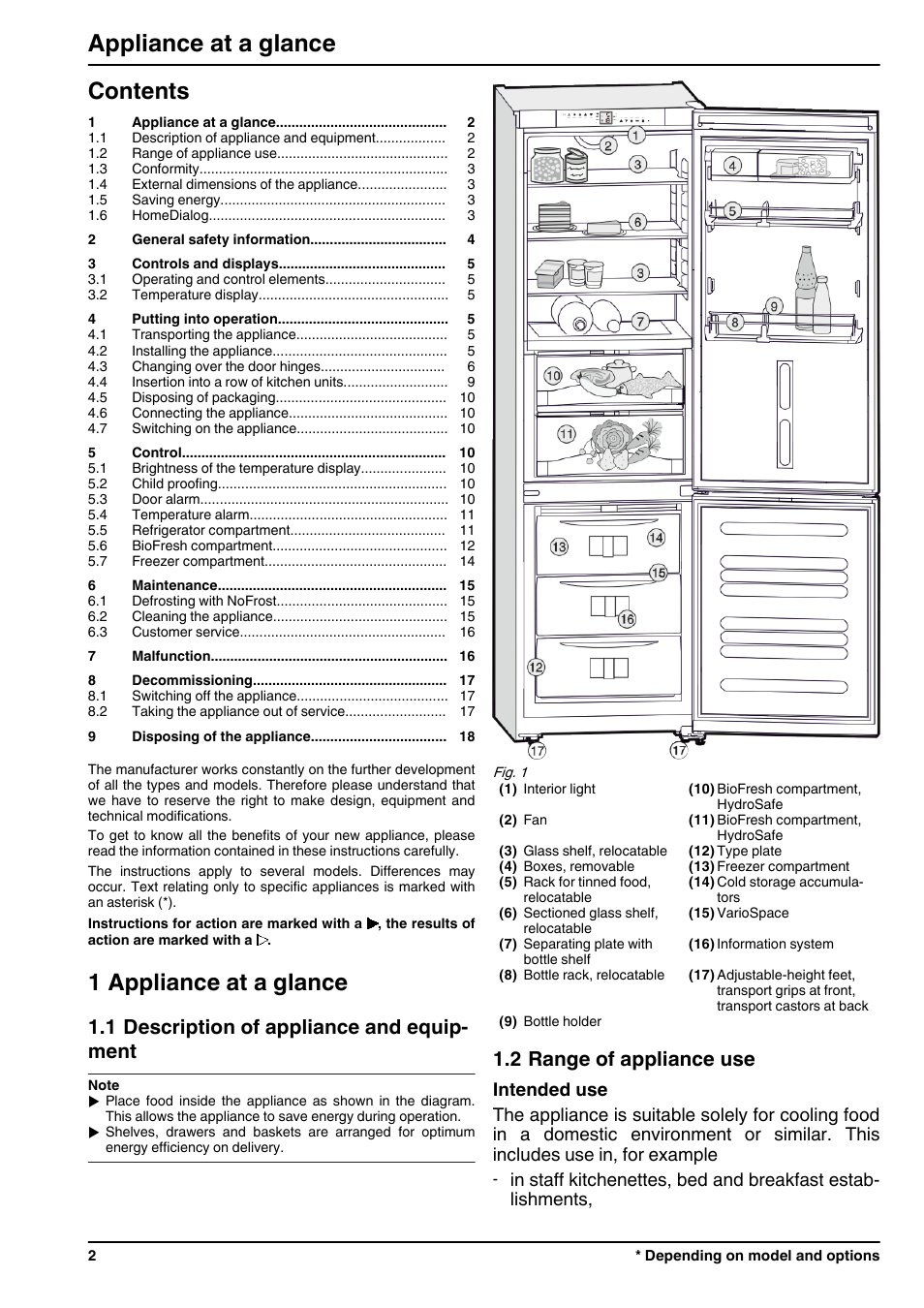 Liebherr CBNPgb 3956 Premium BioFresh NoFrost User Manual | Page 2 / 20