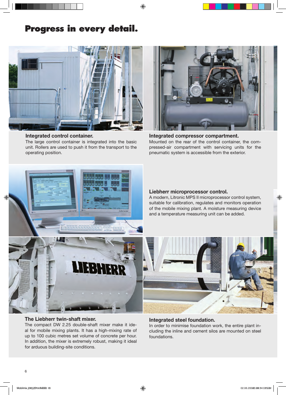 Progress in every detail | Liebherr Mobilmix 2-25 User Manual | Page 6 / 8