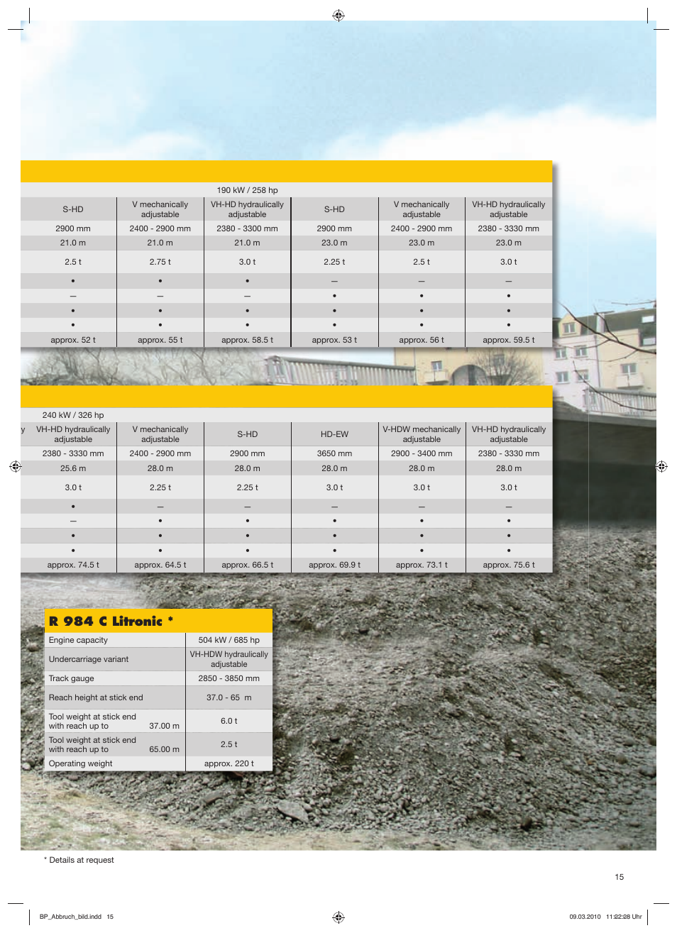 R 984 c litronic | Liebherr R 954 C Litronic Demolition User Manual | Page 15 / 16