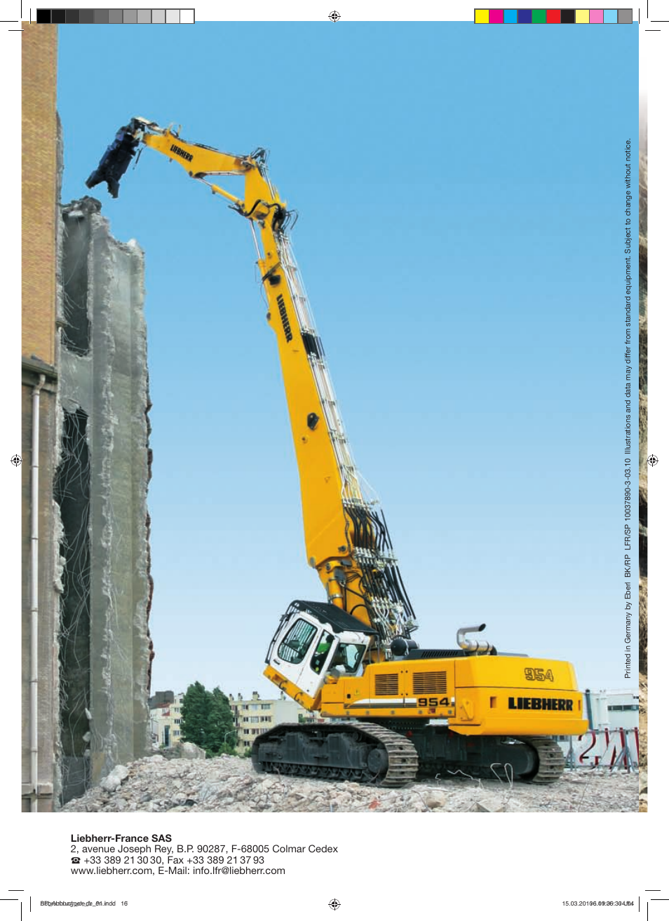 Liebherr R 954 C Litronic Demolition User Manual | Page 16 / 16