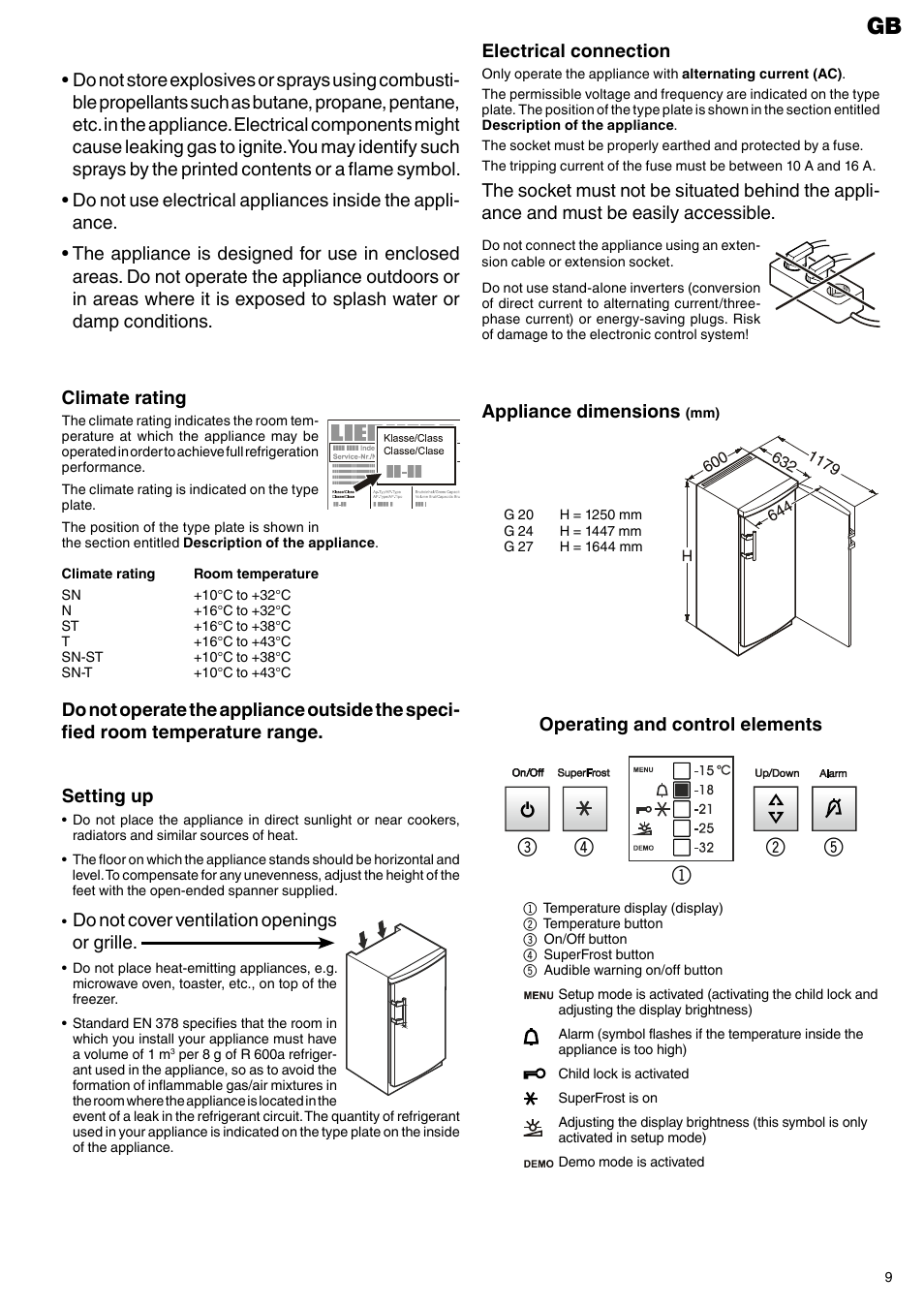 Liebherr G 2733 Comfort User Manual | Page 3 / 7