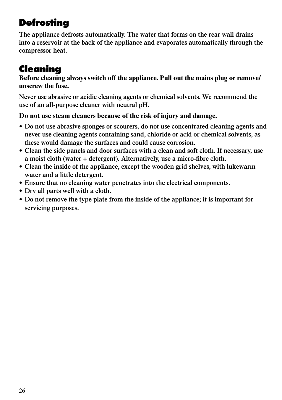 Defrosting, Cleaning | Liebherr WKes 653 Grand Cru User Manual | Page 12 / 15