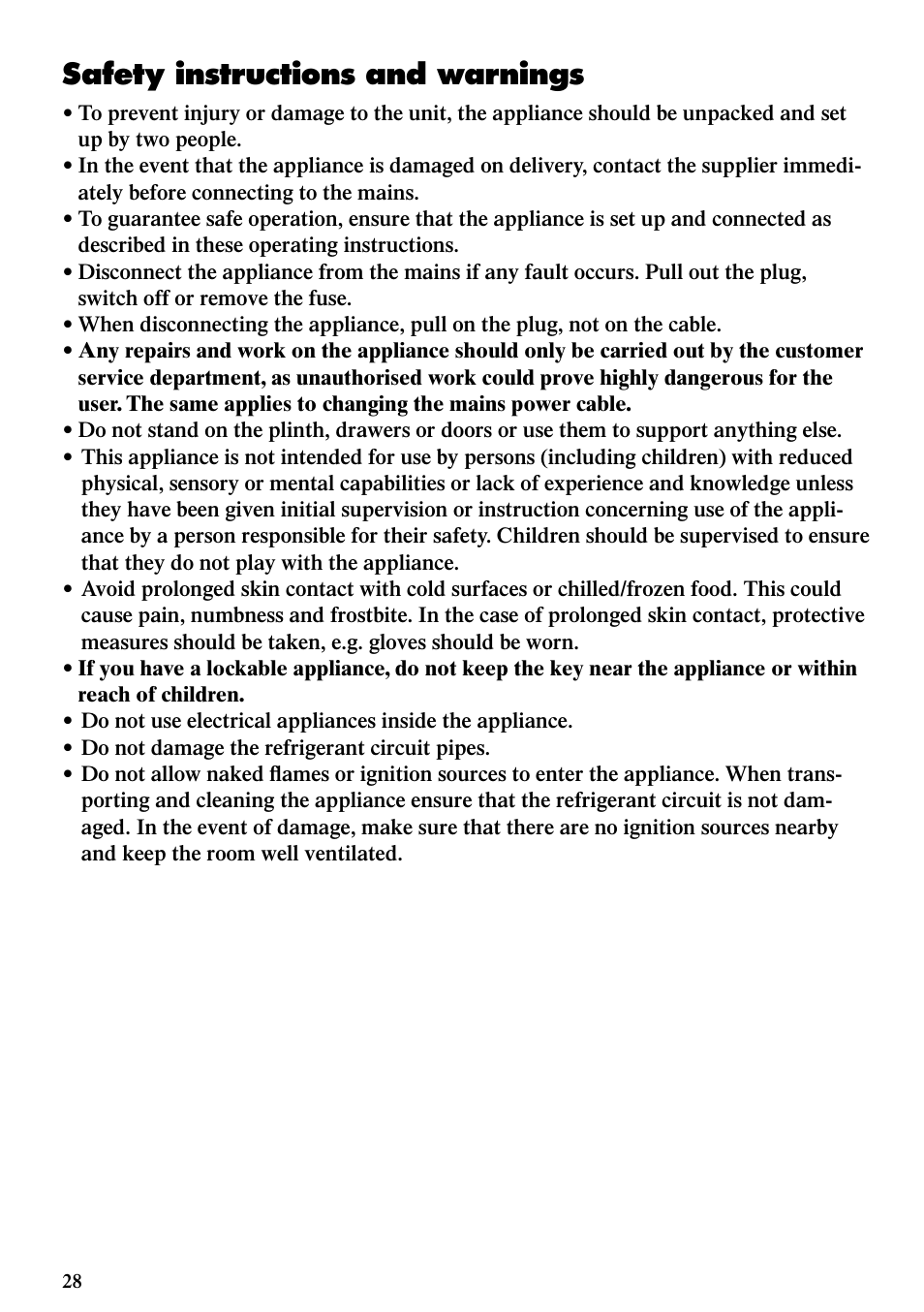 Safety instructions and warnings | Liebherr WKes 653 Grand Cru User Manual | Page 14 / 15