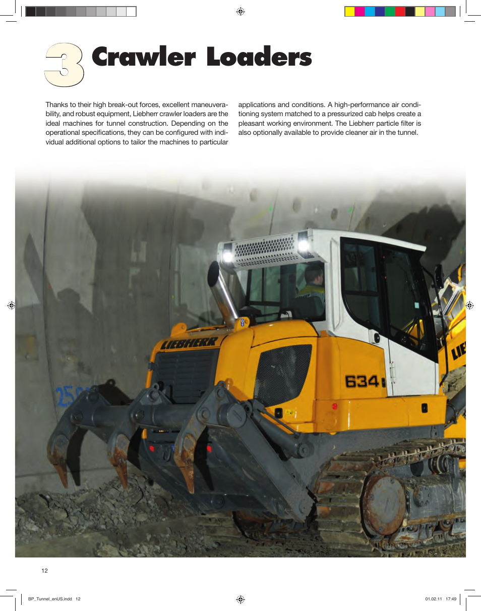 Crawler loaders | Liebherr LR 634 Litronic User Manual | Page 12 / 16