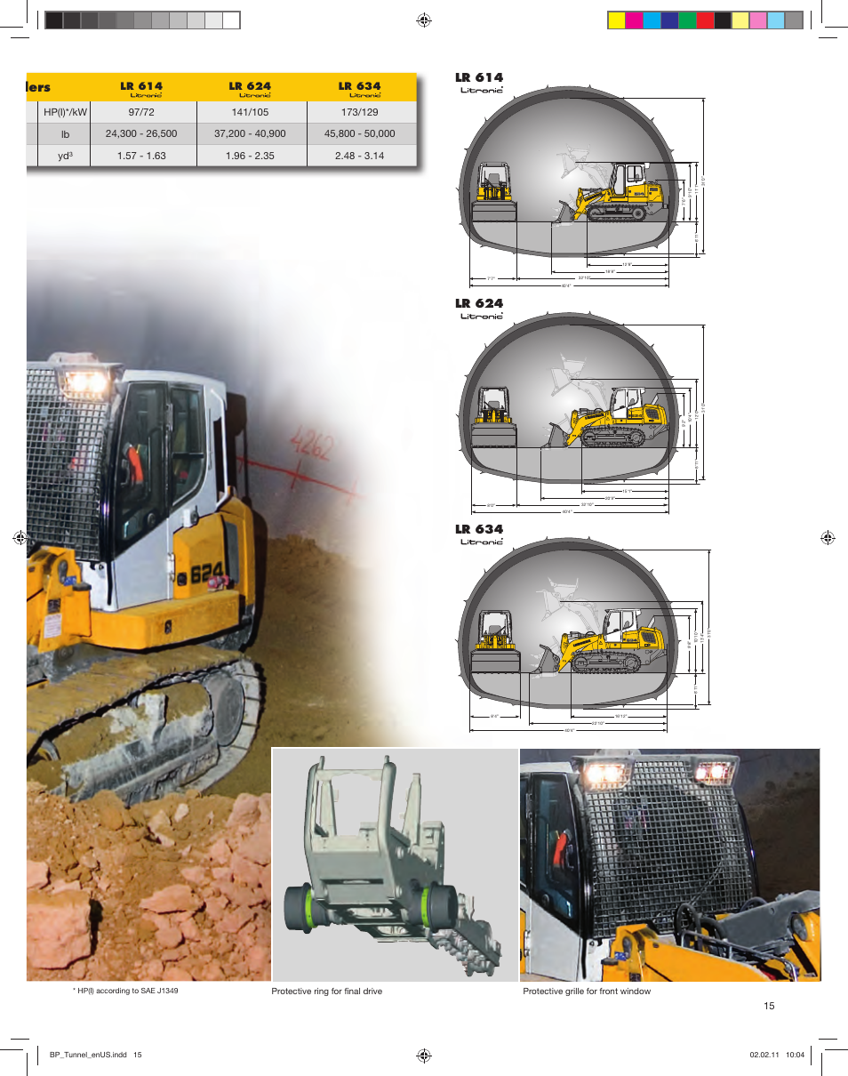 Oil level, Oil le ve l crawler loaders | Liebherr LR 634 Litronic User Manual | Page 15 / 16