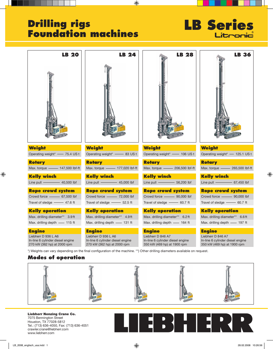 Liebherr LB 28 User Manual | 1 page