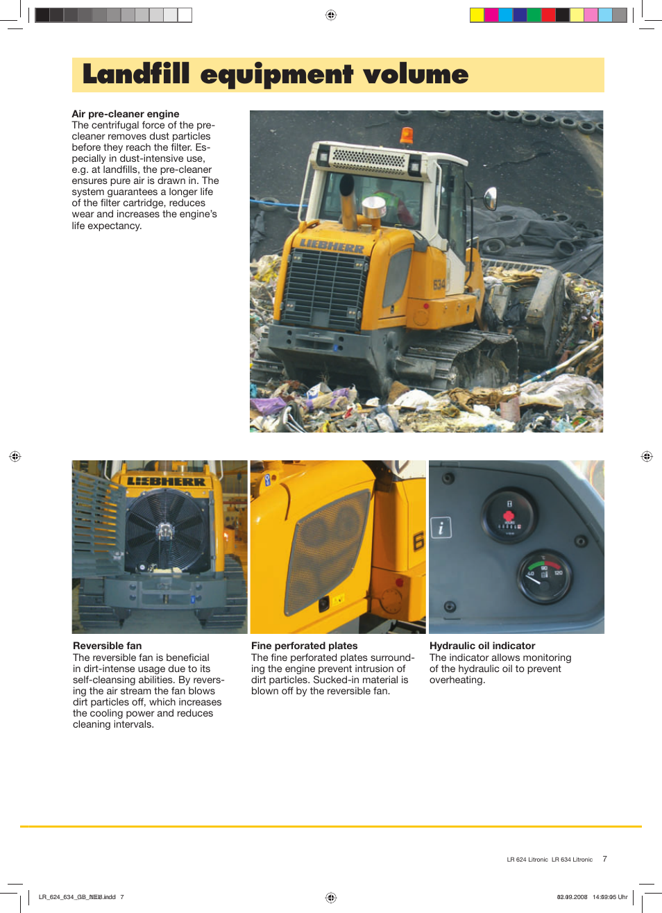 Landﬁ ll equipment volume | Liebherr LR 624 Litronic User Manual | Page 7 / 12