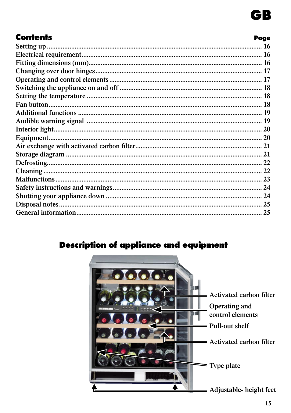 Liebherr WTUes 1653 Vinidor User Manual | Page 3 / 13