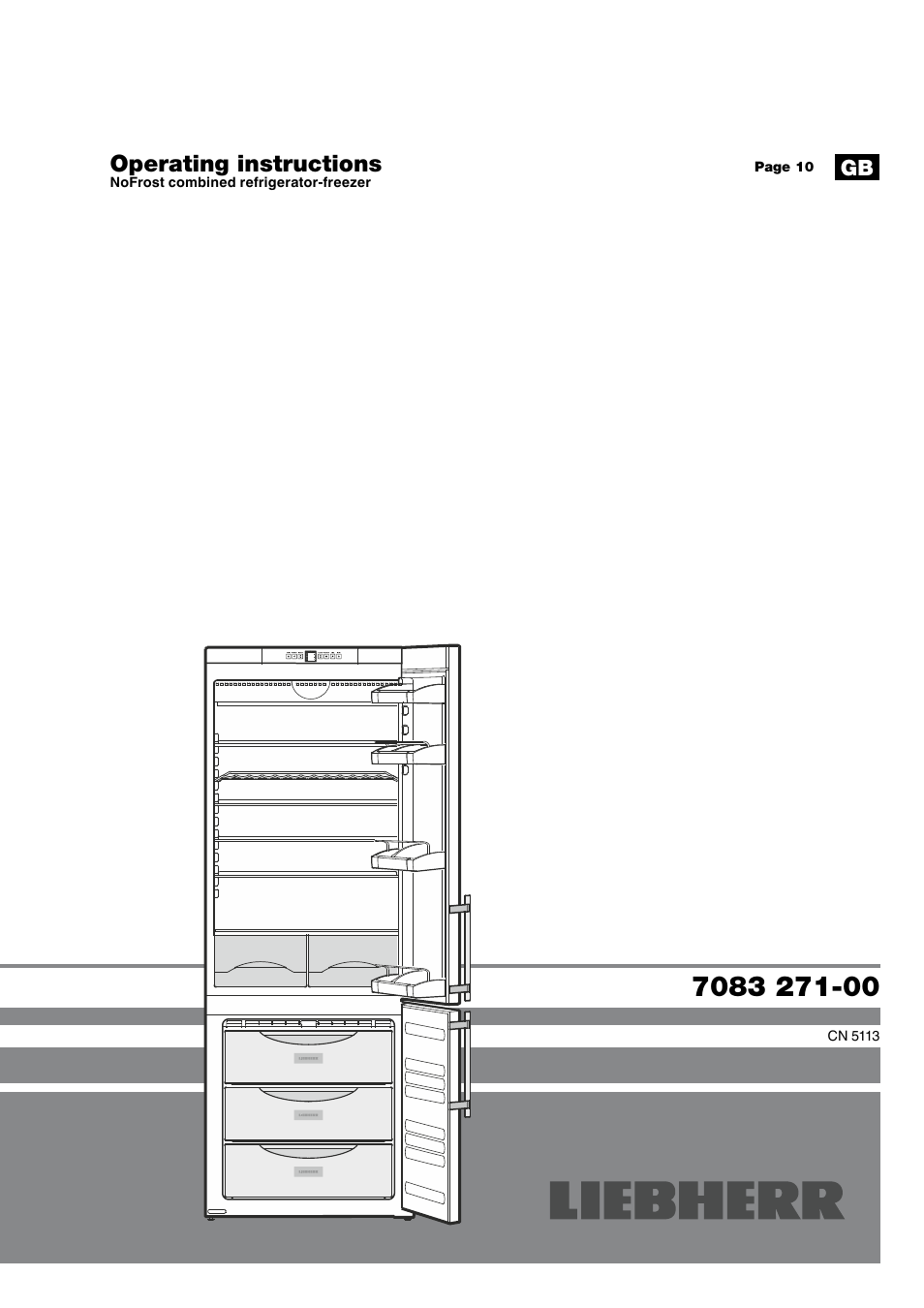 Liebherr CN 5113 Comfort NoFrost User Manual | 9 pages