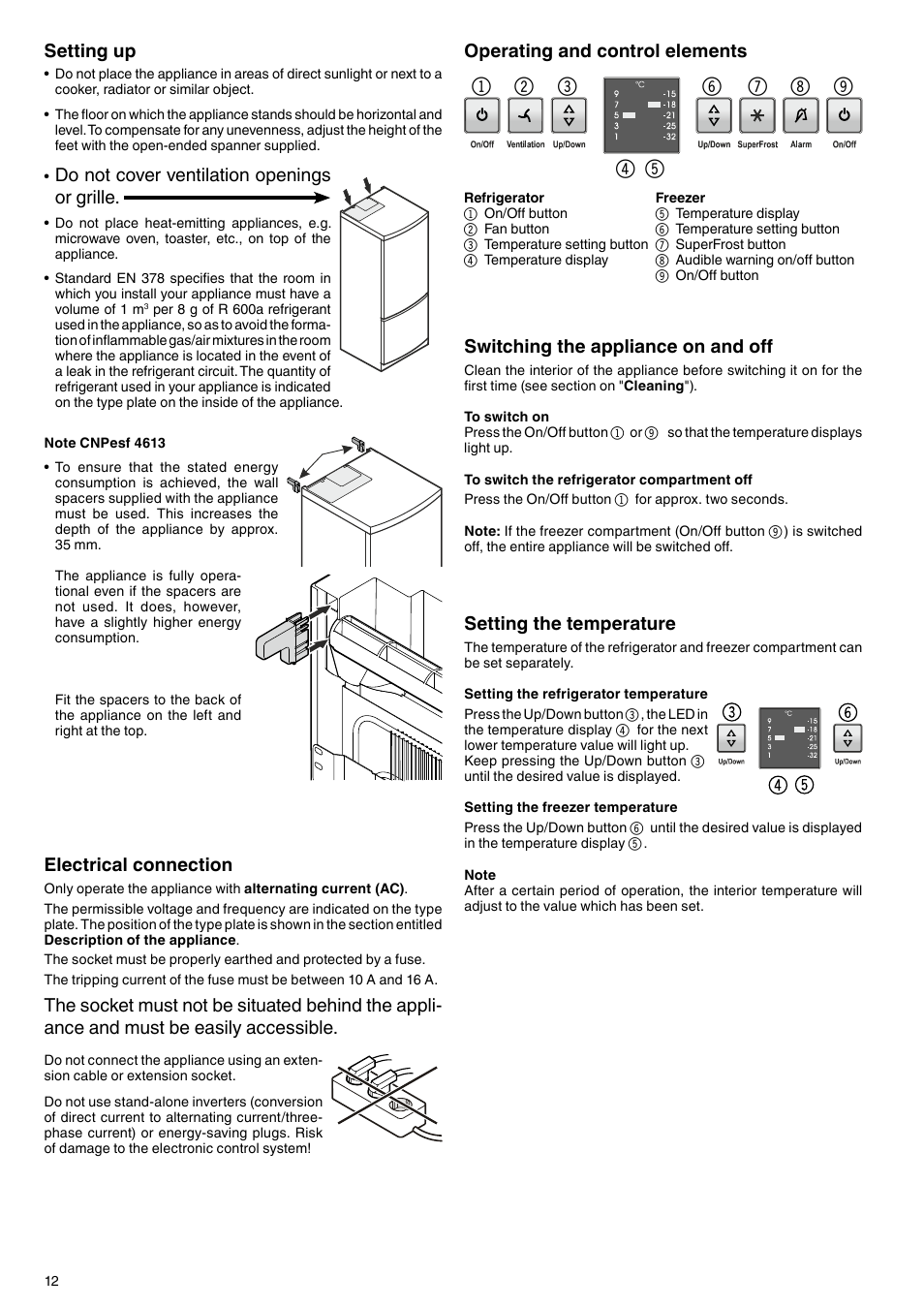 Liebherr CN 5113 Comfort NoFrost User Manual | Page 4 / 9