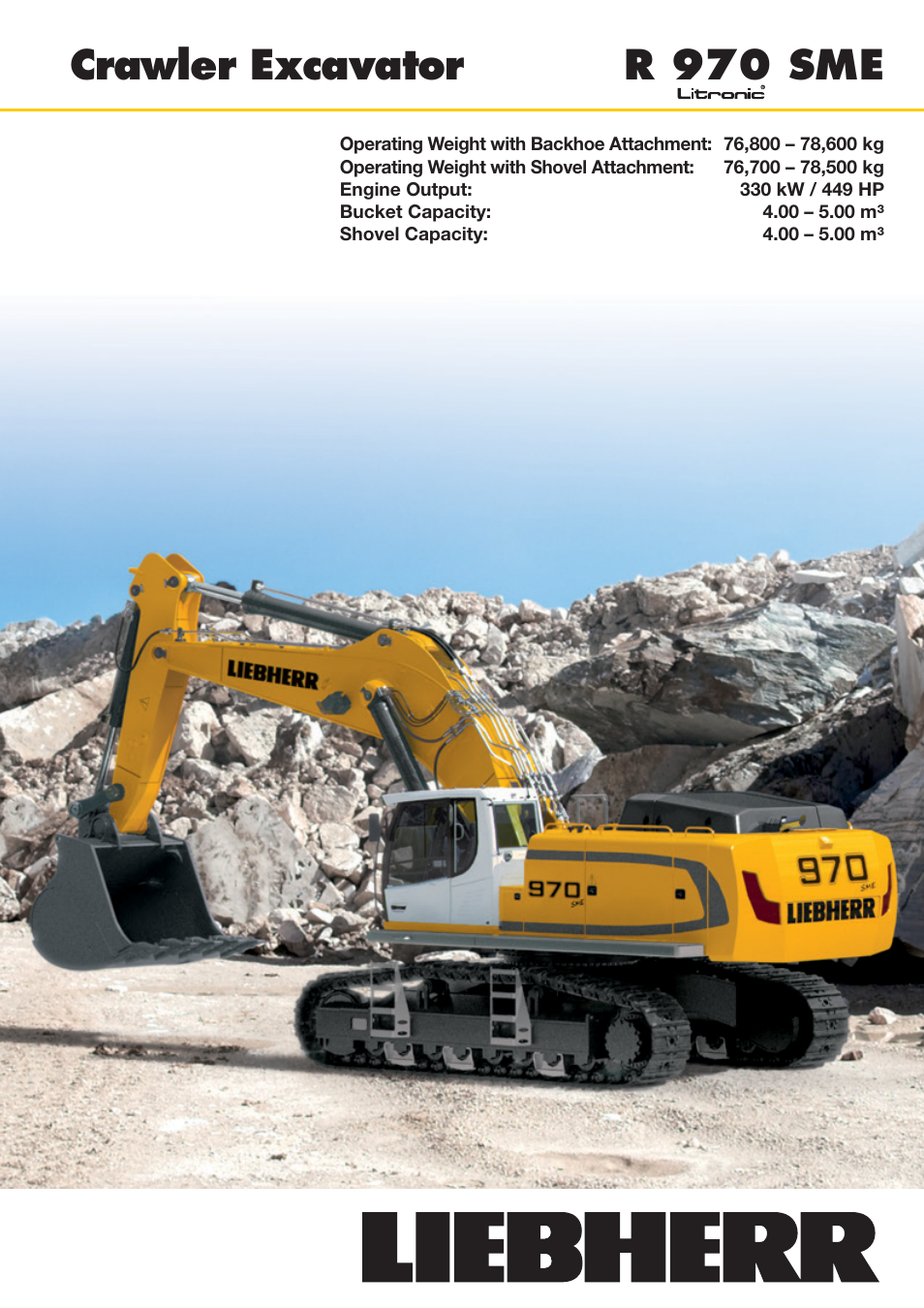 Liebherr R 970 SME User Manual | 16 pages