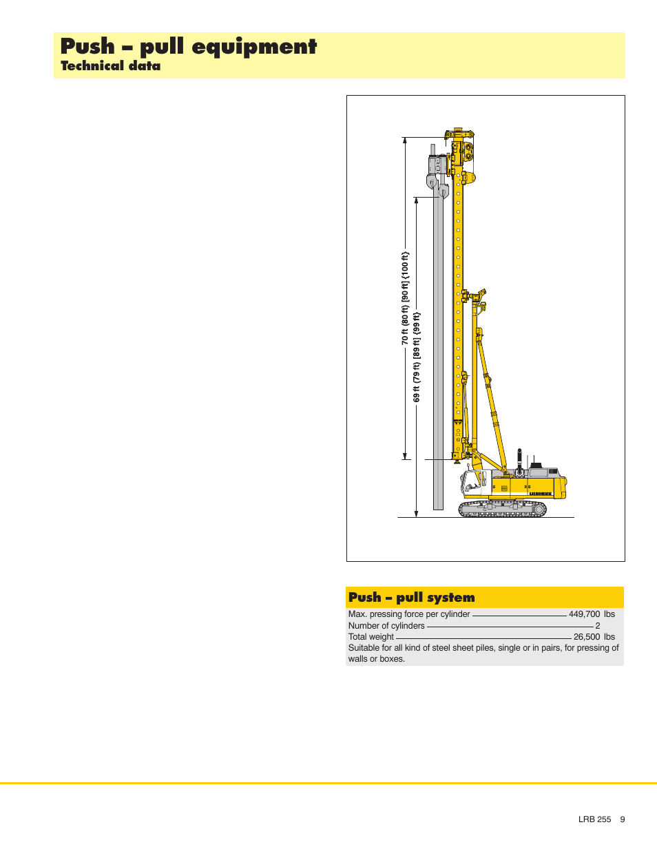 Push - pull equipment | Liebherr LRB 255 User Manual | Page 9 / 12