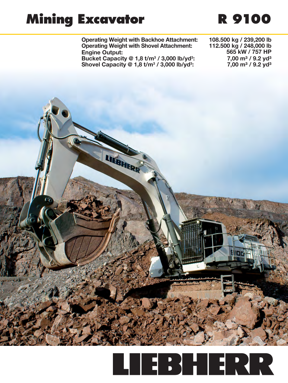 Liebherr R 9100 User Manual | 22 pages