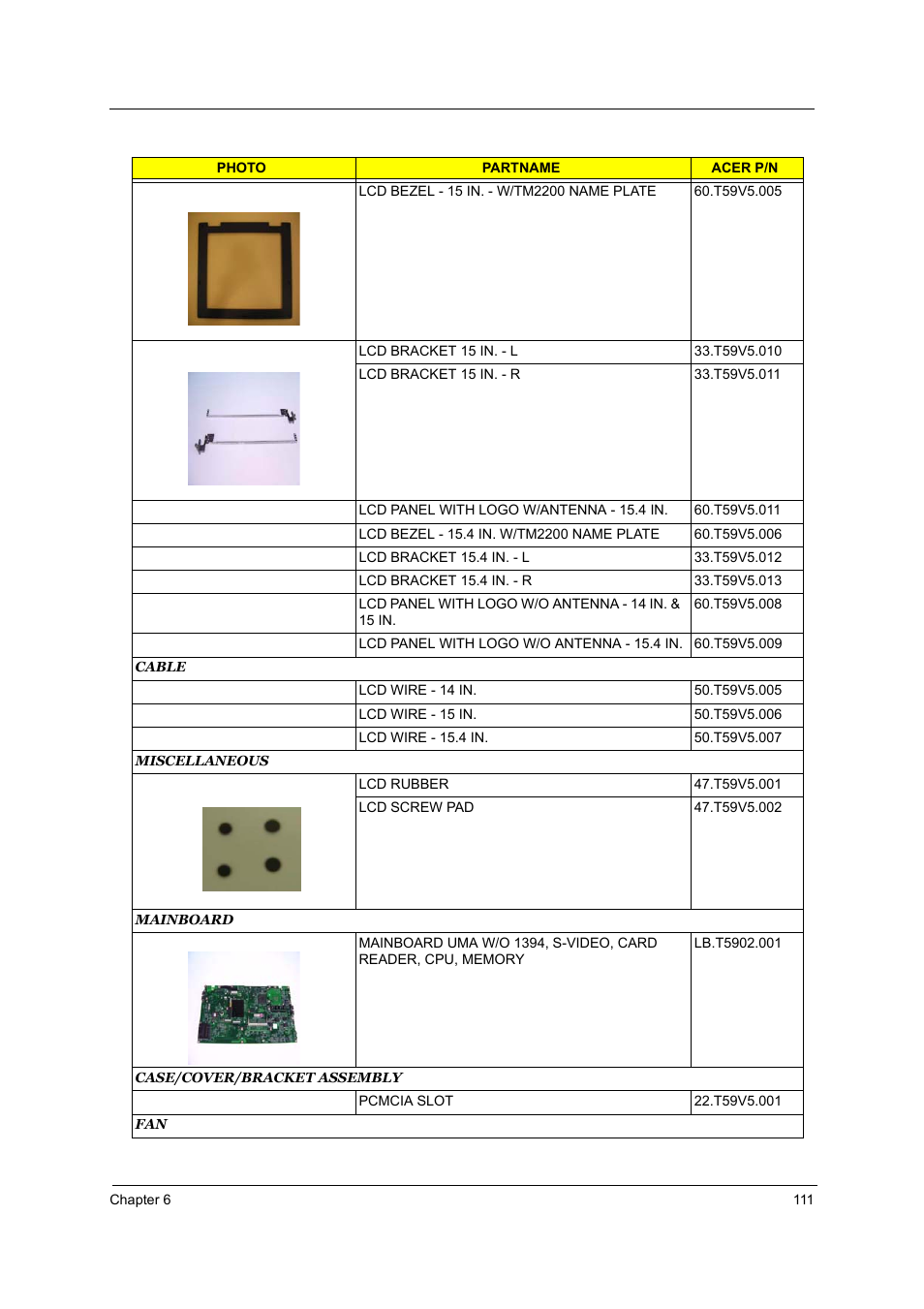 Acer 2700 User Manual | Page 117 / 140