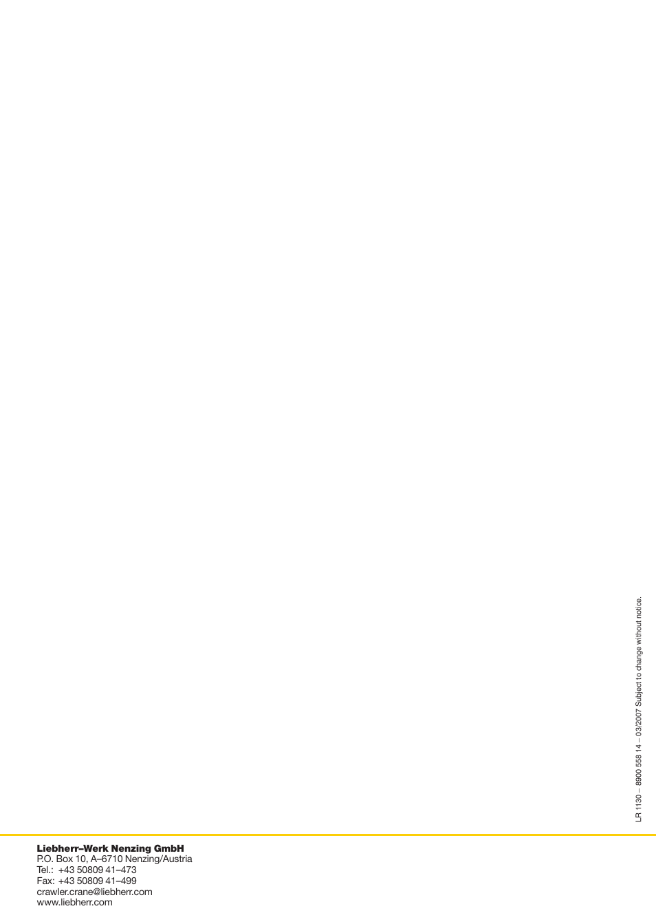 Liebherr LR 1130 User Manual | Page 24 / 24