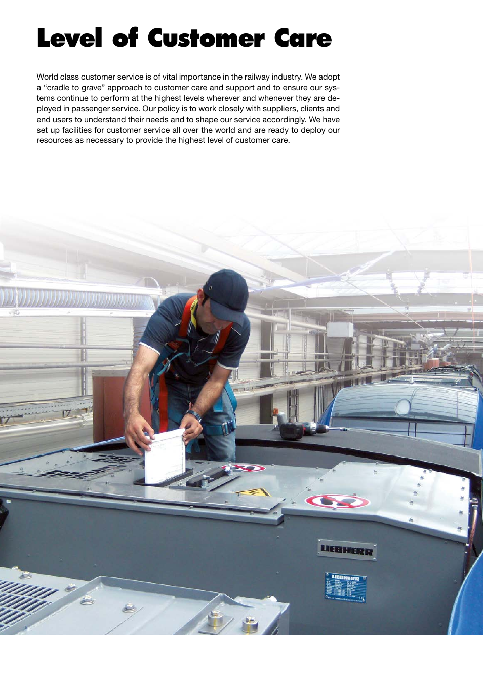 Level of customer care | Liebherr Downloads User Manual | Page 5 / 6