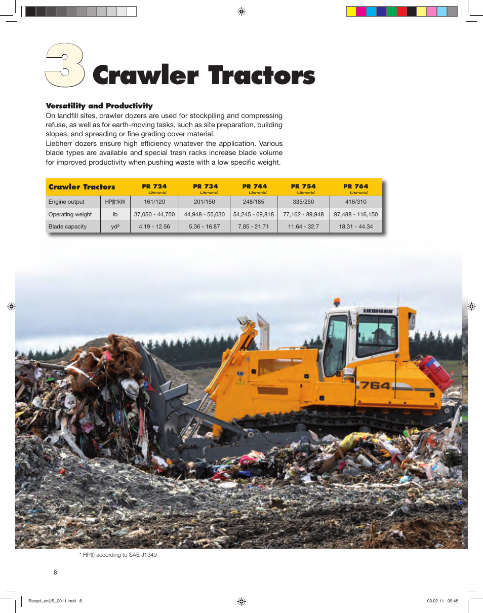 Crawler tractors | Liebherr PR 754 Litronic User Manual | Page 8 / 12