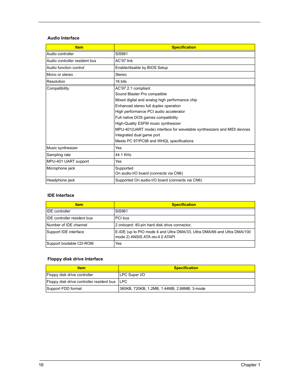 Acer 3300S User Manual | Page 22 / 114