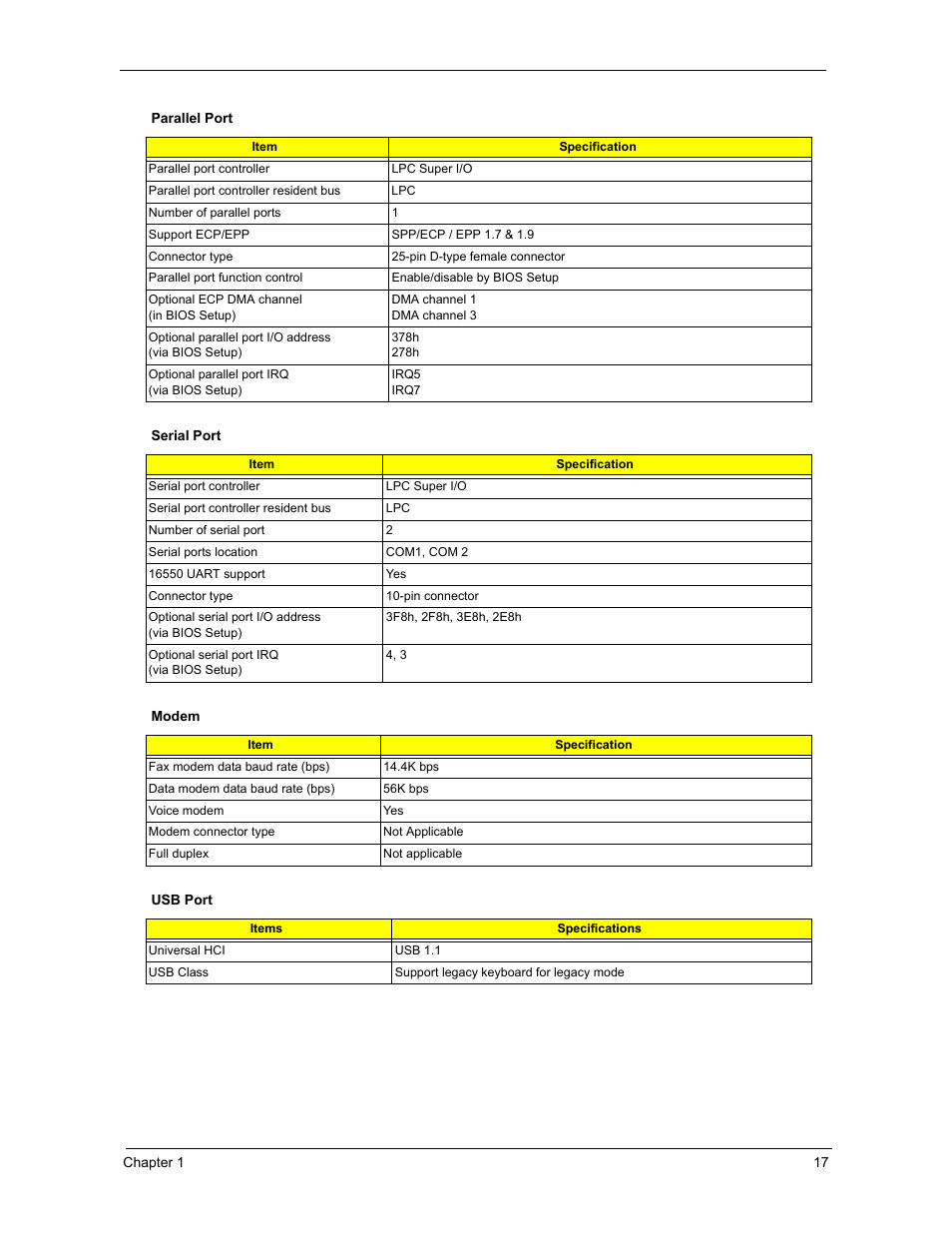 Acer 3300S User Manual | Page 23 / 114