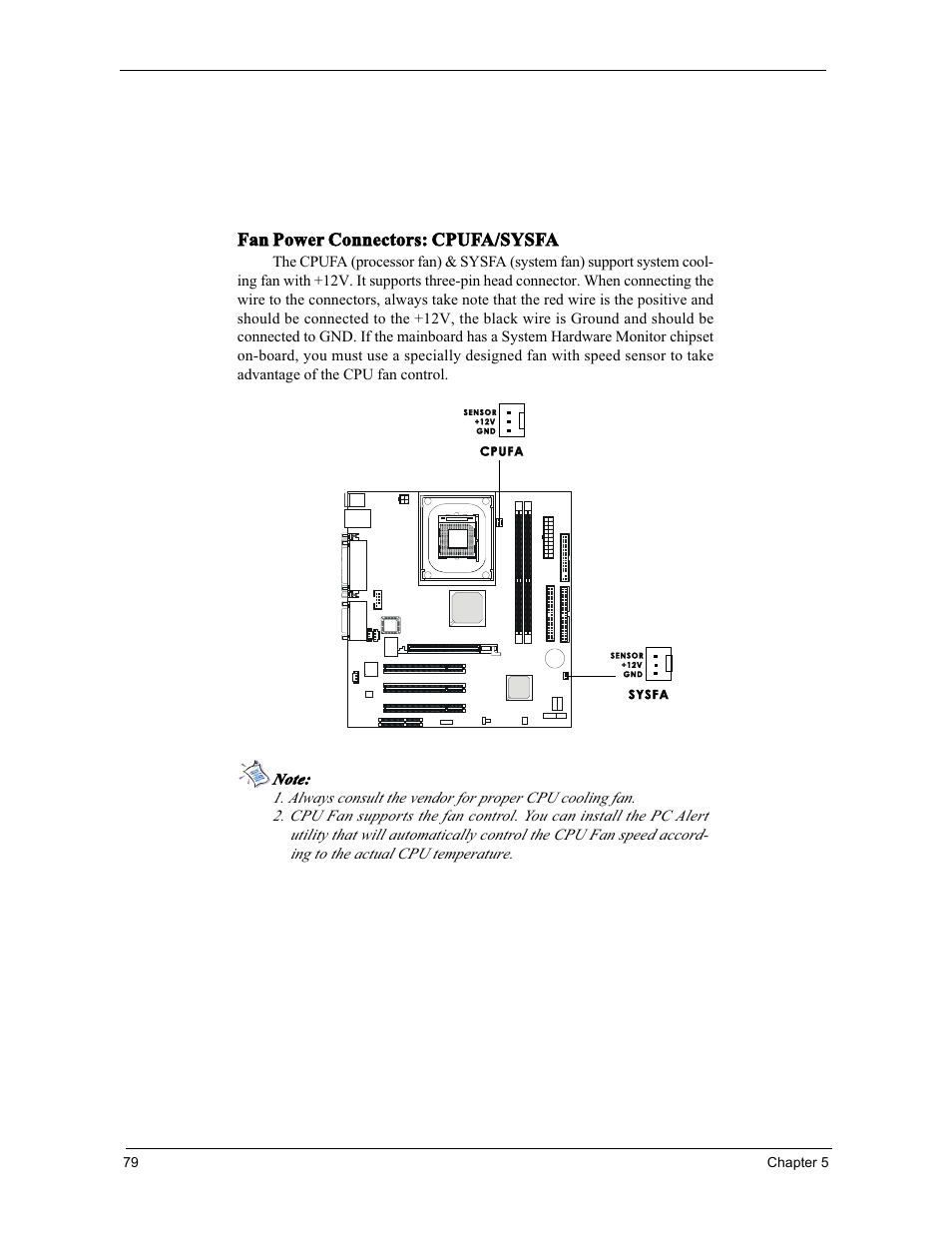 Fan power connectors: cpufa/sysfa | Acer 3300S User Manual | Page 85 / 114