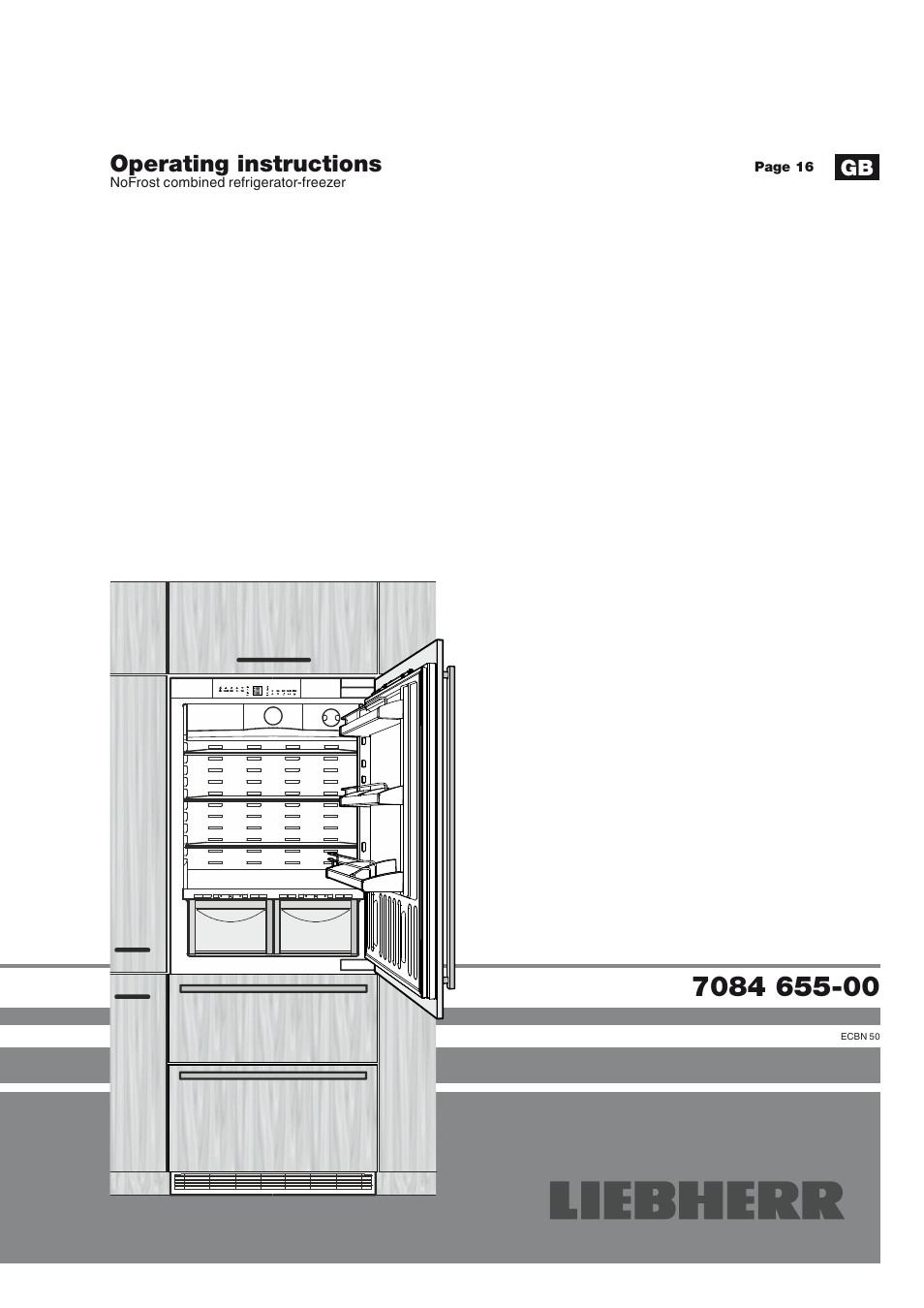 Liebherr ECBN 5066 PremiumPlus BioFresh NoFrost User Manual | 15 pages