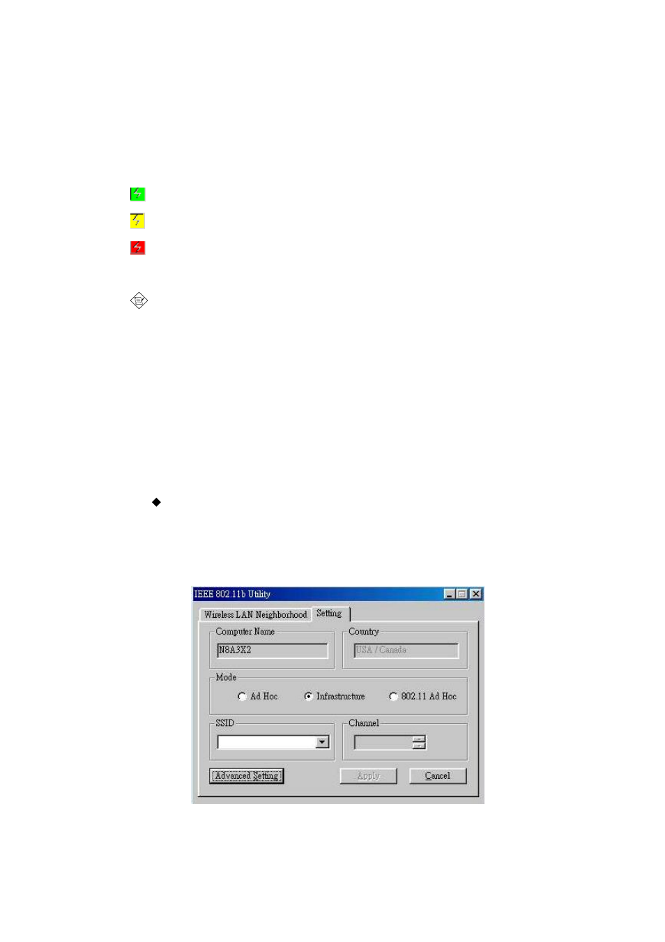 4 utility startup configuration, 1 set basic parameters | Acer IEEE 802.11b WLAN PC Card User Manual | Page 16 / 35