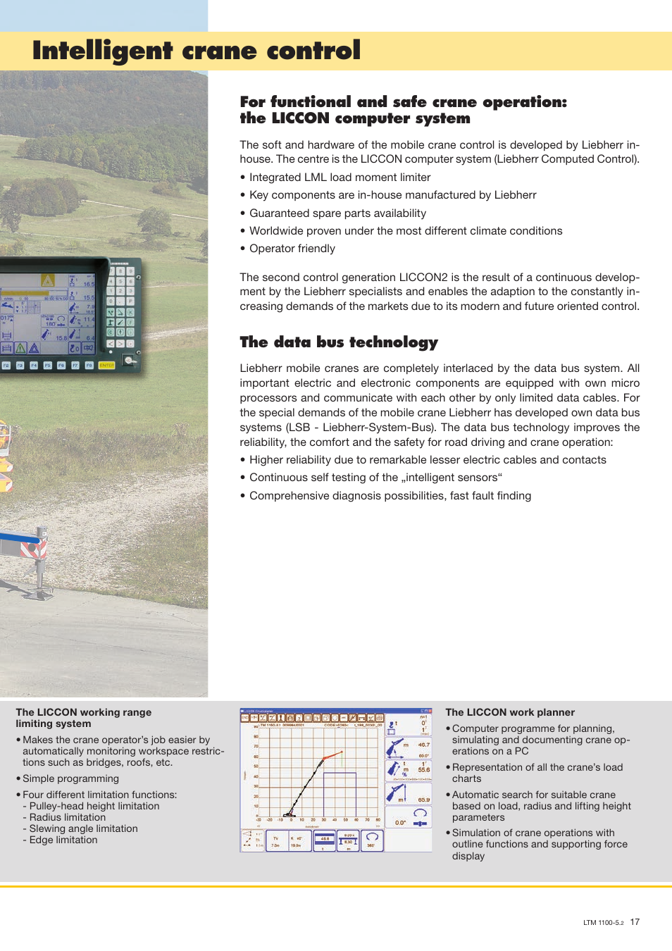 Intelligent crane control, The data bus technology | Liebherr LTM 1100-5.2 User Manual | Page 17 / 18