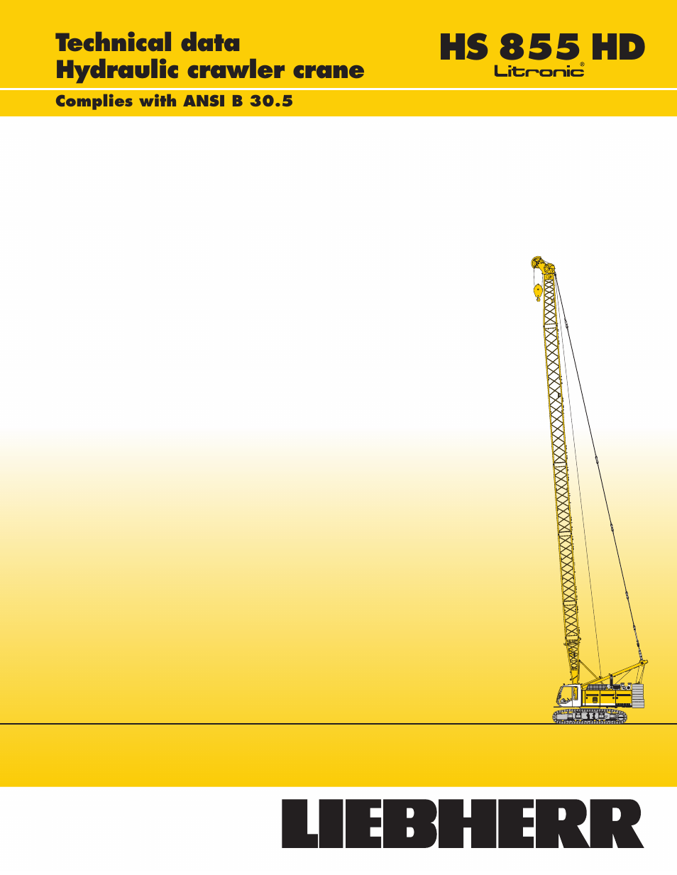 Liebherr HS 855 HD Litronic User Manual | 16 pages