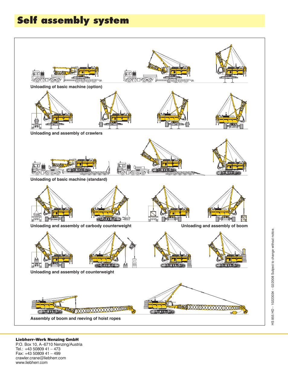 Self assembly system | Liebherr HS 855 HD Litronic User Manual | Page 16 / 16