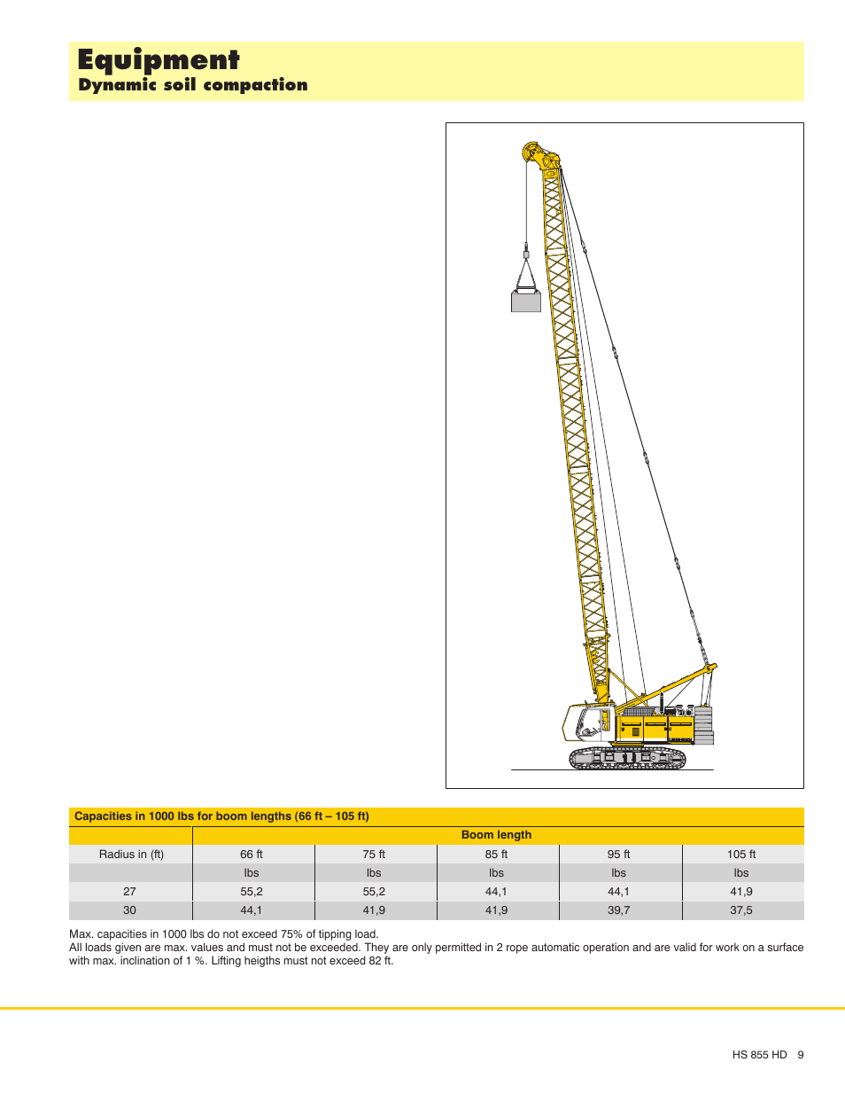 Equipment, Dynamic soil compaction | Liebherr HS 855 HD Litronic User Manual | Page 9 / 16