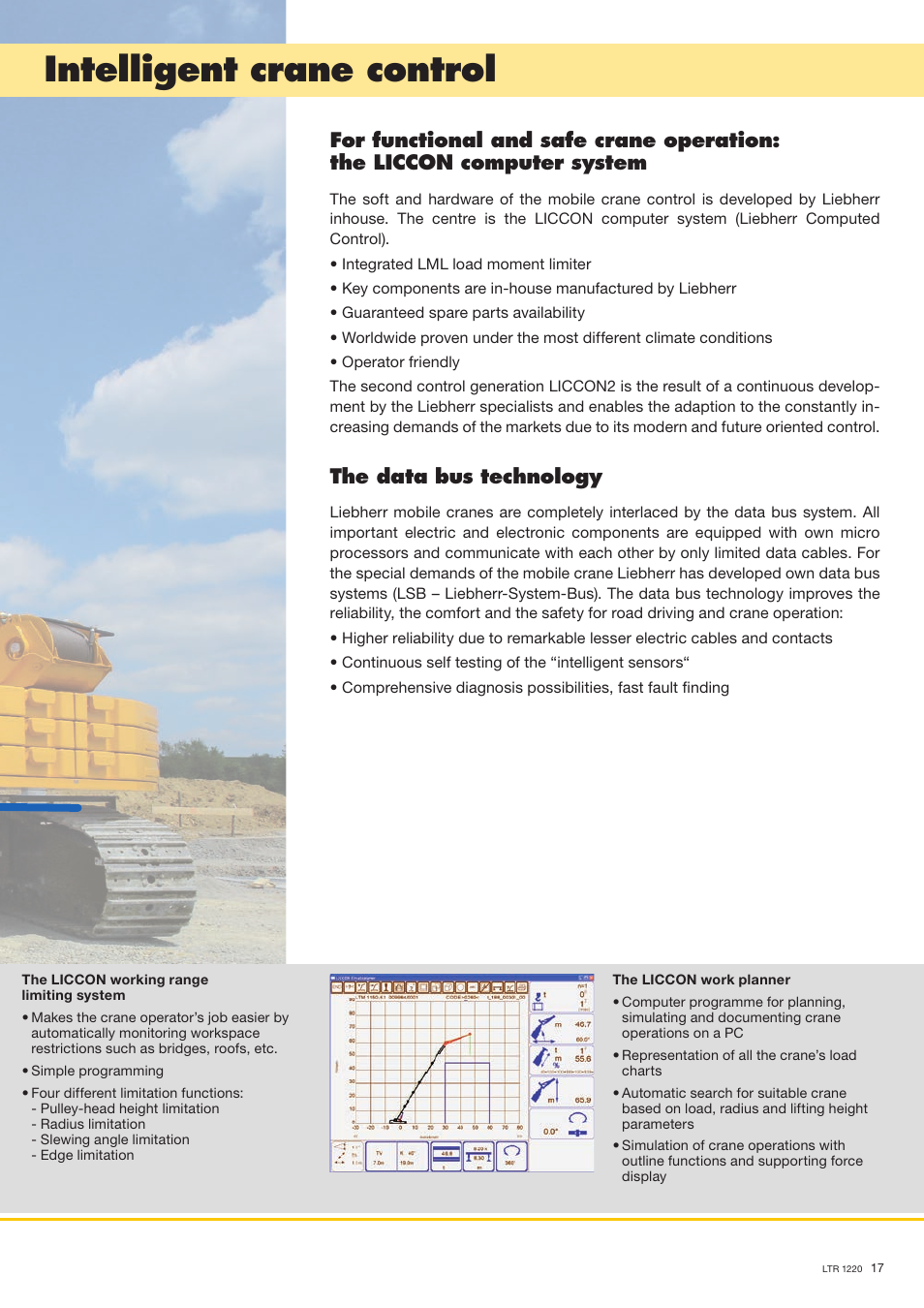 Intelligent crane control, The data bus technology | Liebherr LTR 1220 User Manual | Page 17 / 18