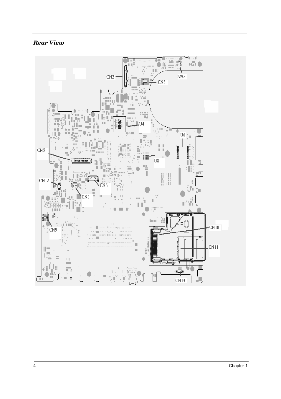 Rear view | Acer 3510 User Manual | Page 11 / 125