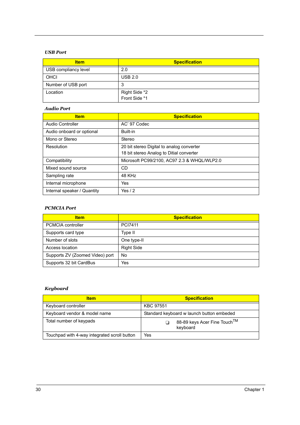 Acer 3510 User Manual | Page 37 / 125