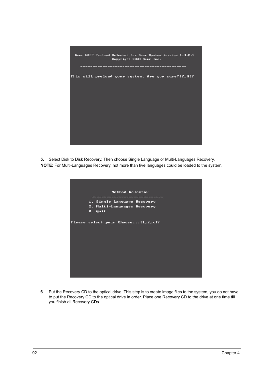 Acer 3510 User Manual | Page 99 / 125