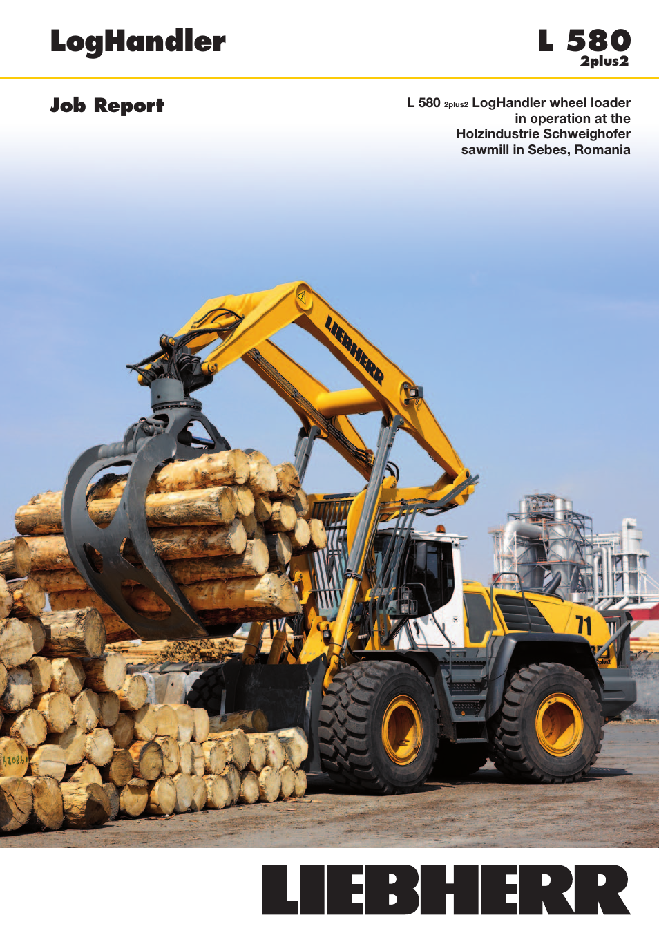 Liebherr L 580 LogHandler User Manual | 4 pages