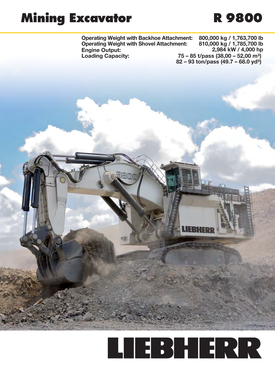 Liebherr R 9800 User Manual | 22 pages