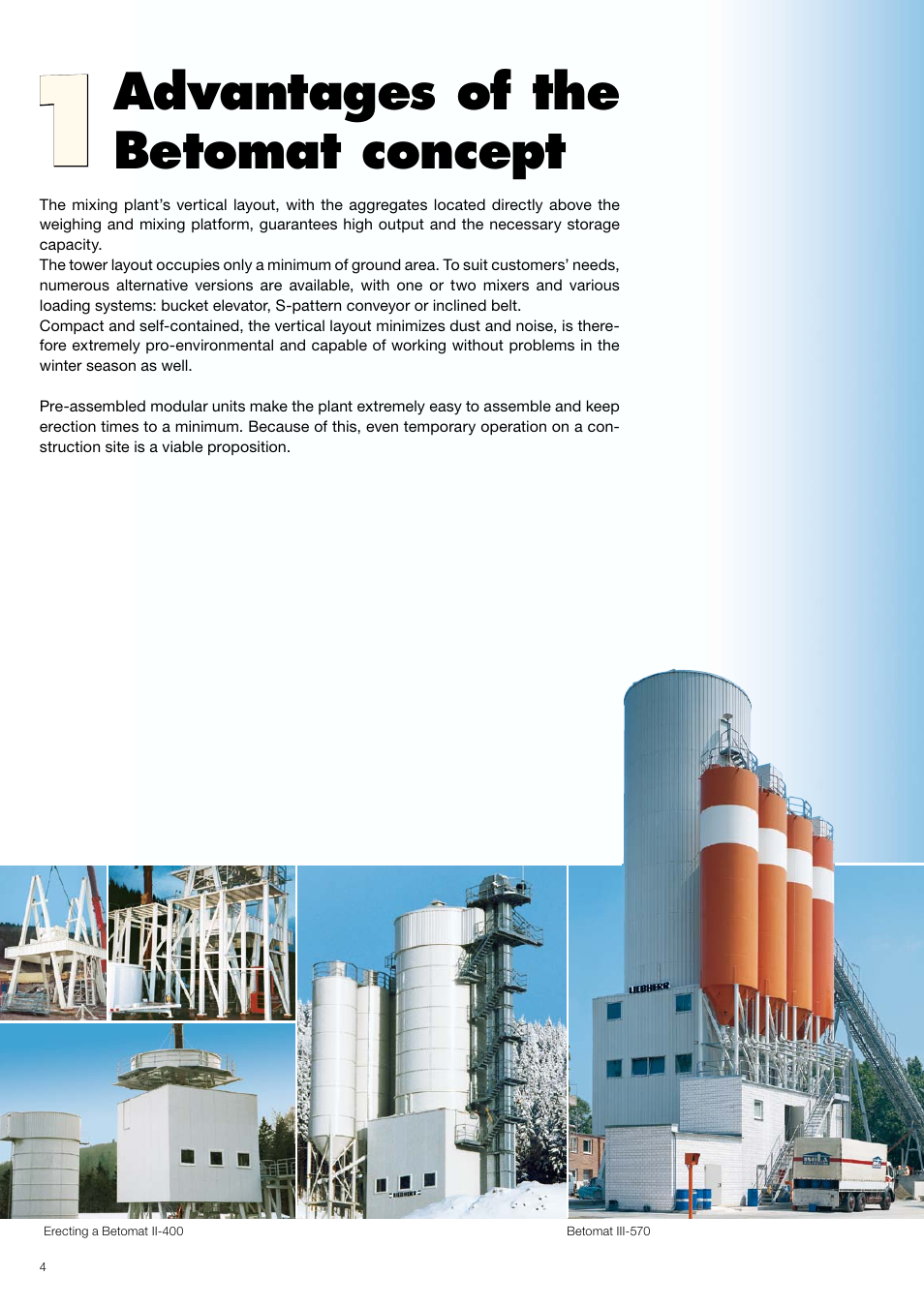 Advantages of the betomat concept | Liebherr Mixing Towers User Manual | Page 4 / 24