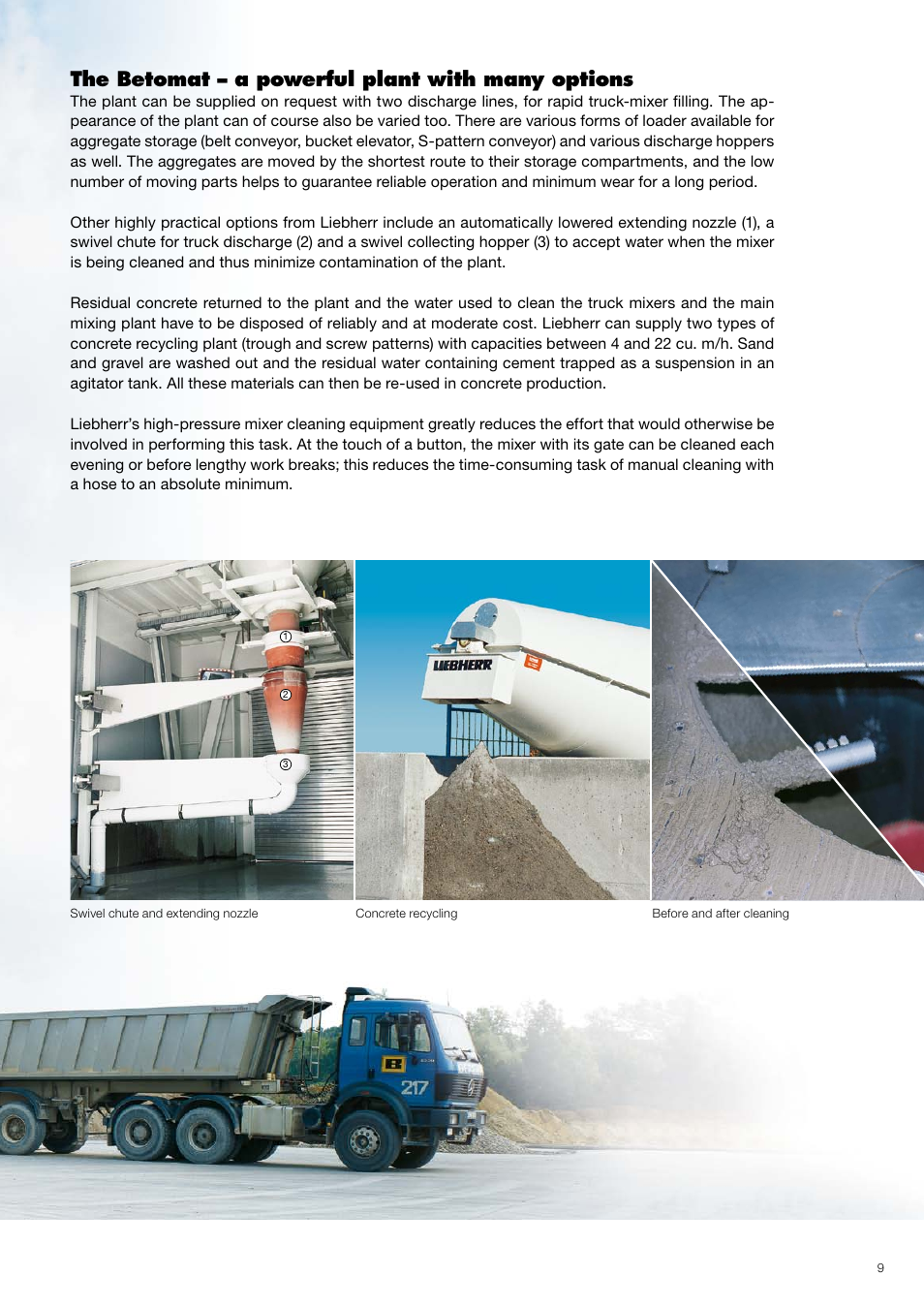 The betomat – a powerful plant with many options | Liebherr Mixing Towers User Manual | Page 9 / 24