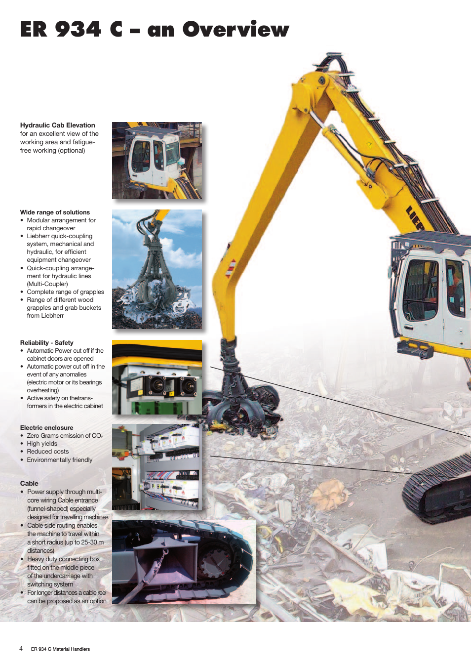 Er 934 c – an overview | Liebherr ER 934 C Material Handler User Manual | Page 4 / 8
