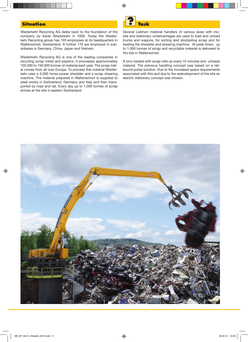 Situation task | Liebherr EP 944 C Stationary Material Handler User Manual | Page 2 / 4