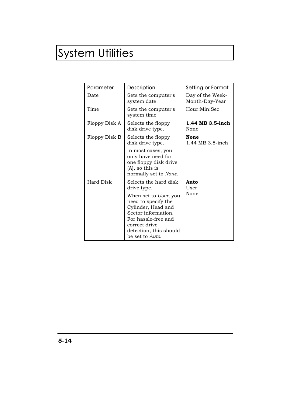 System utilities | Acer 365 Series User Manual | Page 107 / 138